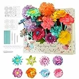 Holdes Papierblumen-Bastelset - Blumen Basteln Für Kinder,Kreativset Mit Selbstgemachten Blüten Für Und Mädchen