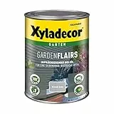 Xyladecor GardenFlairs, Imprägnierendes Holzöl mit dekorativem Metalleffekt, Klassik Grau, 1 l