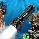 Wurkkos DL30 Tauchlampe, 3600 Lumen Tauchen Taschenlampe Wiederaufladbar, IPX8 Wasserdicht, 3* CRI 90 LED Unterwasser Taschenlampe mit und Ladegerät lampe led aufladbar