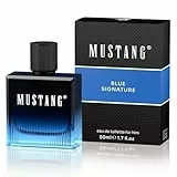 Mustang Signature for him Parfüm Herren 50ml I Holzig-aromatisches Eau de Toilette Herren I Männer Parfüm für jedes Alter I Aromatisch, sportlich & cool mit Ananas, Kaschmirholz, Moschus & Patchouli