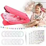 HOTUT Hair Bedazzler Kit,Hair Gemstone Styler mit 675 Hair Gems, Pinzette, Diamond Hair Machine,Haaraufkleber Kinder Geschenk für Mädchen