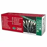 Konstsmide 6303-500 LED Minilichterkette / für Innen (IP20) 230V Innen / 50 warm weiße Dioden / grünes Kabel, Warmweiß