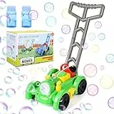 Apritsce Seifenblasen Rasenmäher für Kinder, Seifenblasenmaschine Kinder, Bubble Machine, Seifenblasen Maschine Sommer Gartenspielzeug Outdoor Spielzeug ab 1 2 3 Jahre
