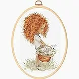 HobbyJobby Kreuzstich-Set, flauschige Liebe, gezähltes Kreuzstich-Set für Erwachsene, Handarbeits- und Stickset