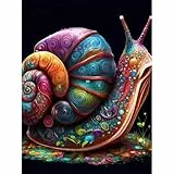 Huacan Diamond Painting Erwachsene Schnecke Diamant Paintings Bilder Voll Eckige Steine Diamante Malerei Stickerei für Haus Zimmer Wall Decor 30x40cm