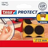 tesa® Protect Filzgleiter, rund, braun, Ø22mm/57893-00001-00 rund 12 Durchmesser 22mm