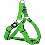 DDOXX Air Mesh Step-In Hundegeschirr - Verstellbare Brust Welpengeschirr für alle Größen - M (Grün)
