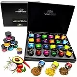 Hallingers Gewürze Deluxe Selektion 24 - No. 2 - Gewürz Geschenkset handmade, 24 Gewürze aus aller Welt (Set) - Geschenkideen Weihnachten & Geschenke Adventskalender | Neues Zuhause Glückwünsche Freun