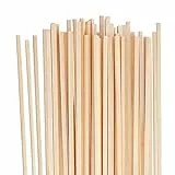 50 Stück Holzstäbe zum Basteln, Holzstäbchen Quadratisch, 30 cm x 3 mm Holzstab Holzstäbchen zum Basteln Rattanstäbchen Modellbau Handwerk Woodwork DIY Geschenke für Arts Craft Basteln Dekoration