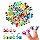 OUDQFCJ Auge Finger Spielzeug,Augapfel Finger Puppet Ringe,Augen Fingerpuppen,Große Augen Finger Ring,Fingerpuppe Pädagogisches Fingerspielzeug,Augapfel Finger Ringe Glubschaugen 30pcs