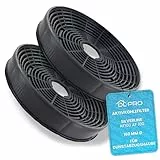 DL-pro 2 x Aktivkohlefilter 160mmØ passend für Silverline AF100 AF 100 Filter für Dunstabzugshaube Abzugshaube