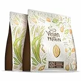 Veganes Proteinpulver | Schokolade | 1.2kg Eiweißpulver | Premiumqualität Protein | Made in Germany | Alpha Foods