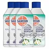 Sagrotan Waschmaschinen Hygiene-Reiniger Frühlingsfrische – Maschinenreiniger für eine hygienische Waschmaschine – 4 x 250 ml