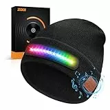 ZOOI Geschenke für Männer, Adventskalender Füllung Männer, Männer Geschenke Weihnachten, Papa Geschenk Weihnachten Männergeschenk Gadgets für Männer, Bluetooth Beanie Herren Mütze mit RGB Led