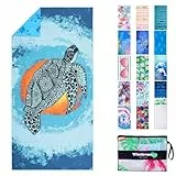 Winthome Strandtuch Wendbar, Strand Handtücher Groß 180x90cm, Mikrofaser Schnelltrocknend Leicht, Badetuch Strandtuch Sandfrei, für Damen Herren Reise Urlaub Schwimmen Sauna Yoga (1 Pack)