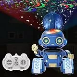 Roboter Kinder Spielzeug, Wiederaufladbar Roboter mit Sternenhimmel Projektor Nachtlicht Kinder, Musik, Gestensensor, Spielzeug ab 5 6 7 8 Jahre Jungen Geschenk Mädchen