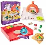 Kinetic Sand Squish Pizza Set - mit 453 g original kinetischem Sand aus Schweden, erfüllt alle gesetzlichen Anforderungen, mit 6 Zubehörteilen für kreatives Rollenspiel, für Kinder ab 5 Jahren