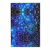 AmsoAn Puzzle, Im Dunkeln Leuchtendes Bild-Puzzle, Wiederverwendbar, Intelligenz-Puzzle, Lernspiele Für Erwachsene Und Jugendliche/Blue Shining Stars/1000Pcs