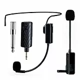 Kopfmikrofon Kabellos, Kopfh rer Sets mit Mikrofone, Bluetooth Headset Mic Ideal für Lautsprecher PA System Sprachverstärker Wireless Mikrofon Megafon für Lehrer, Tourguides, Fitness Instructor