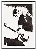 moreno-mata Echtes Handgemachtes Graffiti Kurt Co... Musik Aesthetic Poster & Kunstdrucke Bilder Plakat Handmade Deko Wandbilder Wohnzimmer Wanddeko Geschenke für Männer und Frauen
