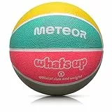 meteor Kinder Basketball Größe #1, ideal für 4-8 Jährige, weicher Mini Basketball