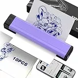 Wormhole Tattoo Drucker, Tattoo Drucker Bluetooth with 10 Stencil Papier, 2000mAh Tattoo Printer Kompatibel mit Smartphones and PC, Stencil Drucker für Tattoo Künstler