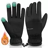 Thermo Fahrradhandschuhe Herren Damen -Warme WinterHandschuhe Touchscreen Wasserdicht Winddicht rutschfest Sporthandschuhe für Radfahren, Laufen, Skifahren, Wandern