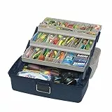 Plano Große Angelbox mit 3 Ablagen, Premium-Geräteaufbewahrung, mehrfarbig, Einheitsgröße (613306)