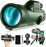 Pankoo 40x60 Monokular BAK4-Prisma Teleskop - Niedrige Nachtsicht, Stativ & Handschlaufe für Erwachsenen Vogelbeobachtung