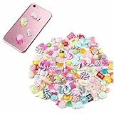 BEAHING Harz Candy, 100pcs falsche Süßigkeiten, gemischte Süßigkeiten Süßigkeiten Set niedliche Harz -Flachback -Perlen, die Vorräte für DIY Scrapbooking -Handwerk, Formen Machen
