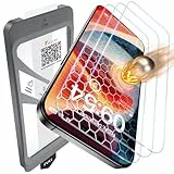 TAURI für iPhone 15 Panzerglas 6,1' mit Staubfreie Installationswerkzeug, Gehärtete Glas Displayschutz, Full Screen Kratzfest Schutzglas, Anti-Fingerabdruck und Bubbles Schutzfolie, 3 Stück