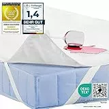 Feluna wasserundurchlässige Matratzenauflage wasserdichter Matratzenschoner aus Bambusfaser 90x200cm