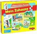 HABA 306524 - Meine ersten Puzzles – Mein Zuhause, Puzzle ab 2 Jahren, Bunt