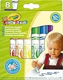CRAYOLA Mini Kids Filzstifte Kinder Auswaschbar, Ungiftige, Bastel Set, Fasermaler Kinder, Malstifte Set Für Kleinkinder In 8 Farbtönen, ab 1 Jahr, 8324