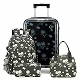 Sea choice Kinderkoffer mit Rucksack Set Handgepäck Leicht Hartschalenkoffer Trolley Jungen Mädchen Reisekoffer mit 4 Rollen, TSA Schloss, 53x34x21cm