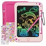 TEKFUN LCD Schreibtafel Kinder Spielzeug ab 3 4 5 6 7 Jahre alt Junge Mädchen, 8,5 Zoll Zaubertafel Maltafel zum Geburtstag & Jahrestagsgeschenk (Rosa)