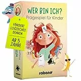Rabano Art Wer Bin ich? Spiel für Kinder I Lernspiel & Geschenk für Mädchen und Junge I Spiele ab 4, 5, 6, 7, 8, 9 Jahre I Ostergeschenke Kinder I Outdoor Spiel