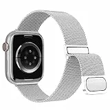 Higgs Milanaise Ersatzarmband Kompatibel mit Apple Watch Armband 40mm 42mm(Series 11 10) 41mm 38mm, Elegant Magnetische Metall Edelstahl Armbänder für iWatch SE 3 2 1 Series 11 10 9 8 7 6 5 4