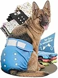 HUND IST KÖNIG Hundewindeln für Hündinnen (3 Stück) - Hochabsorbierende Läufigkeitshose für Hündinnen mit 3-Fach Justierung - Umweltfreundliche Hunde Windeln, Hundehöschen Läufigkeit & Inkontinenz