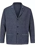 Jan Vanderstorm Herren Strickjacke Asger blau, 5XL (XXXXXL) - 72/74