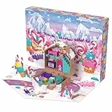 Polly Pocket Adventskalender mit Polly Pocket Puppe, Lebkuchenhaus-Spielset zum Selbermachen mit 24 Überraschungen, Puppenhausmöbeln und Weihnachtszubehör, JFV13