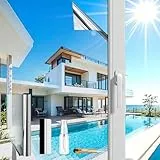 Silber(118X400cm) UV Schutzfolie | Spiegelfolie Fenster Hitzeschutz | Sonnenschutzfolie Fenster innen oder außen | Fensterfolie Sonnenschutz Hitzeschutz | Spiegelfolie Selbstklebend Rückstandslose