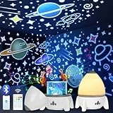 CIOXSOIO Sternenhimmel Projektor Kinder mit 8 Film, Nachtlicht Kinder Nachtlicht Baby, Bluetooth Sternenprojektor Galaxy Projektor, Weihnachtsgeschenke für Junge Mädchen Geschenke, Kinderzimmer Deko