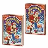 Reber Confiserie-Adventskalender Nostalgie 2er Set – Festlicher Weihnachtskalender mit Mozart-Kugeln, Marzipan & Nougat, 2x 650g