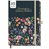 Häfft® Business-Timer Deluxe 2026 2027 A5 für 17 Monate: August 2026 bis Dez. 2027 - Buchkalender, Terminplaner, Wochenkalender, Wochenplaner 'Flower Inspiration'