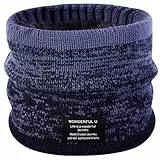 OKIDSO Schal Herren Loop Fleece Schlauchschal - Winter Halstuch Schwarz Multifunktionstuch Loopschal Strickschal Sport Outdoor Warm Ski Scarf Winddicht Neckwarmer Geschenke Motorrad Fahrrad