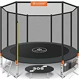 KESSER® Trampolin Outdoor Ø 244/305/366/427 cm Komplettset mit Sicherheitsnetz, Leiter, Randabdeckung & Seitentasche und Montagezubehör | Kindertrampolin Gartentrampolin Belastbarkeit 150 kg