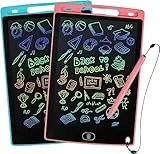 kogabanny 10 Zoll 2 Stück LCD Schreibtafel Kinder, Umweltfreundliche Maltafel Zaubertafel, Leicht Zu Tragen Mehrzweck Zeichenbrett Lernspielzeug Weihnachten Geschenk Geburtstag für Kinder 3-12 Jahre