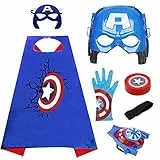 FISAPBXC Kinderkostüm Kinder, S-uperheld Cosplay Kostüm für Kinder Kostüm mit Maske Spielzeug Kostüm Maske Launcher Handschuh für Kindergeburtstag, Halloween, Karneva