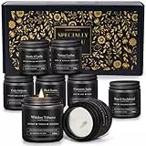 Duftkerzen Set Geschenke für Männer Geburtstagsgeschenk für ihn Dankeschön Kerze im Glas für Vater,Ehemann,Bruder,Familie,Weihnachts Geschenk für Männliche Freunde/Kollegen,Ruhestandsgeschenke